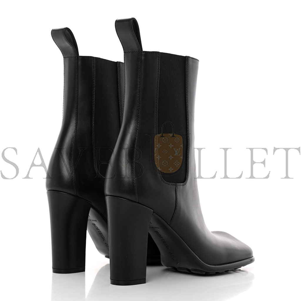 BOTTEGA VENETA CALFSKIN STORM CHELSEA BOOTS 385 BLACK