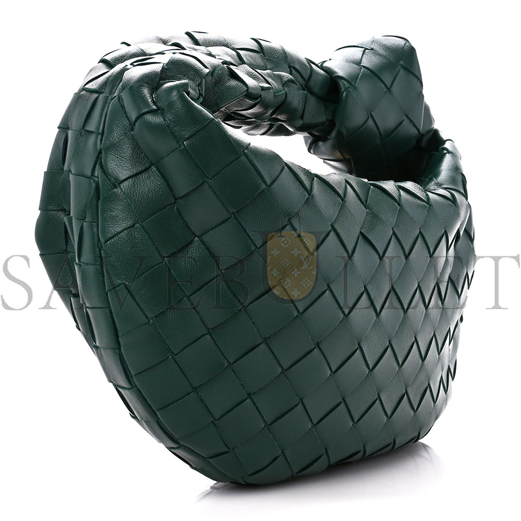 BOTTEGA VENETA NAPPA INTRECCIATO MINI JODIE RAINTREE (23*15*9cm)