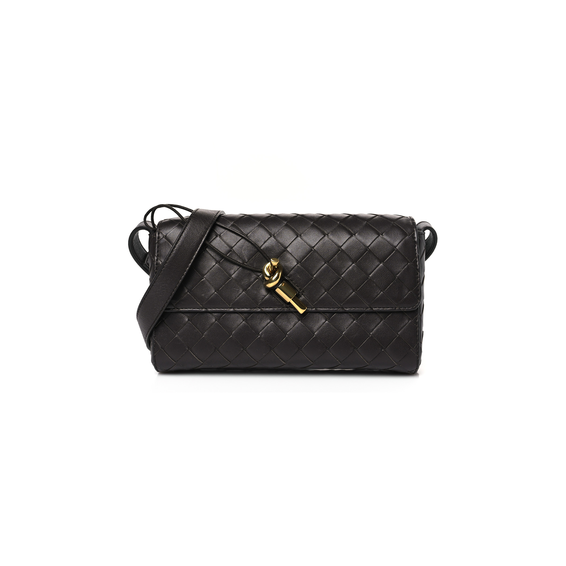 BOTTEGA VENETA NAPPA INTRECCIATO ANDIAMO SHOULDER BAG FONDANT (22*13*5cm)