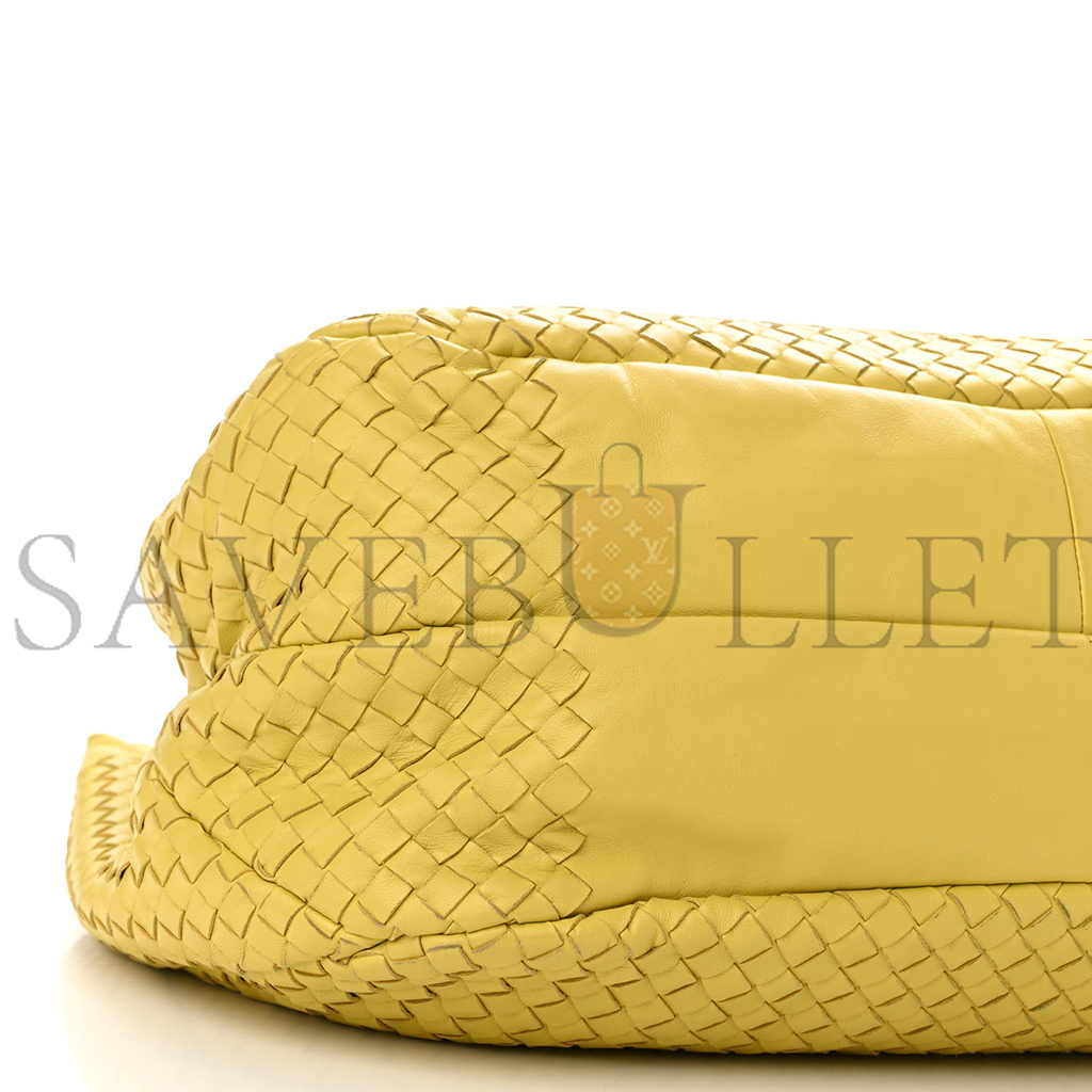 BOTTEGA VENETA NAPPA INTRECCIATO LARGE CAMPANA BUTTERCUP  (39*24*17cm)