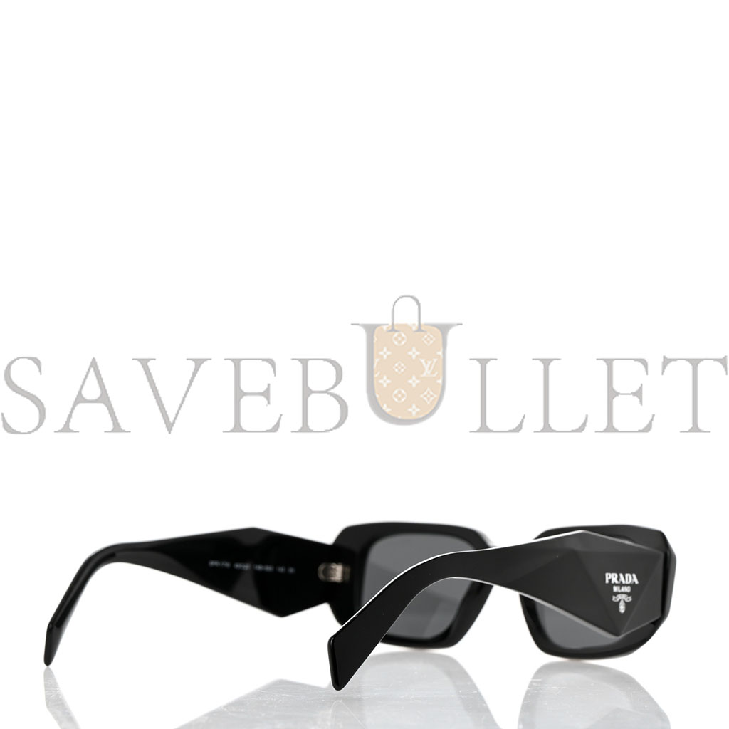 PRADA ACETATE SYMBOLE SUNGLASSES SPR 17W BLACK