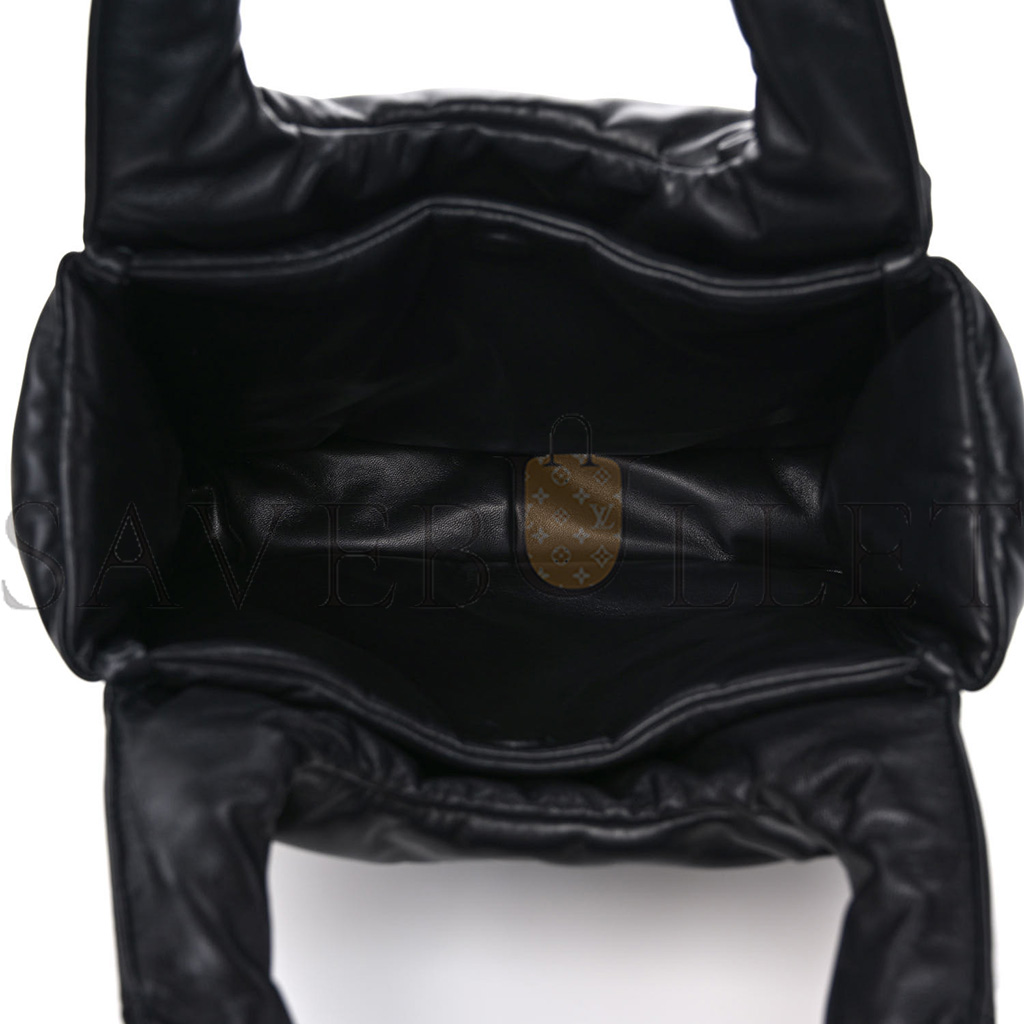 PRADA SOFT NAPPA MEDIUM PADDED SHOULDER BAG BLACK (30*25*11cm)