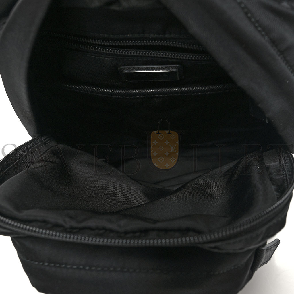 PRADA TESSUTO NYLON MONTAGNA SLING BACKPACK BLACK (32*20*6cm)