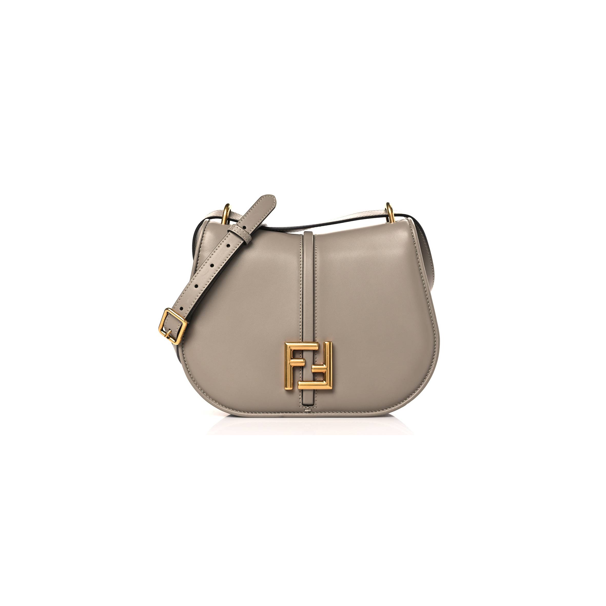 FENDI VITELLO BRENTA CHER MEDIUM FENDI C&#X27;MON TORTORA (25*18*8cm）