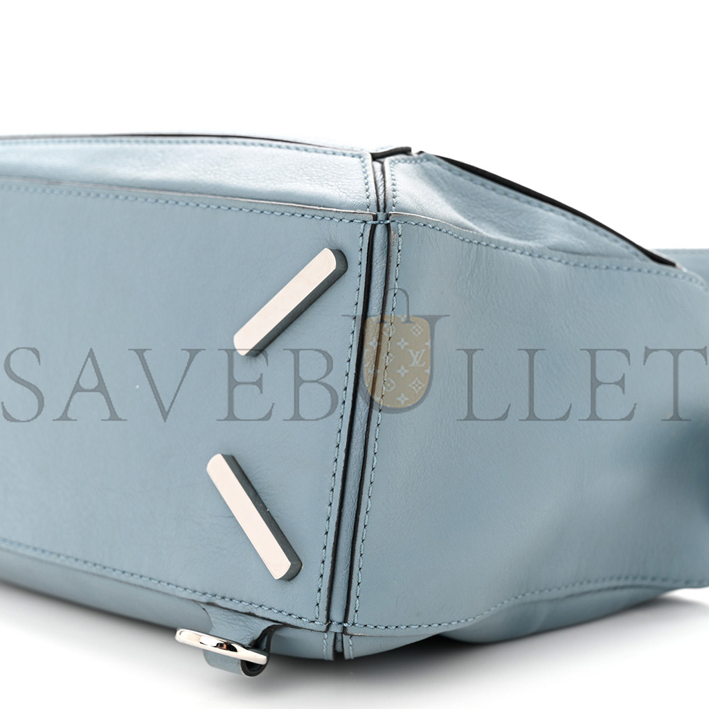 LOEWE CALFSKIN SMALL PUZZLE BAG STONE BLUE (24*16.5*10.5cm)