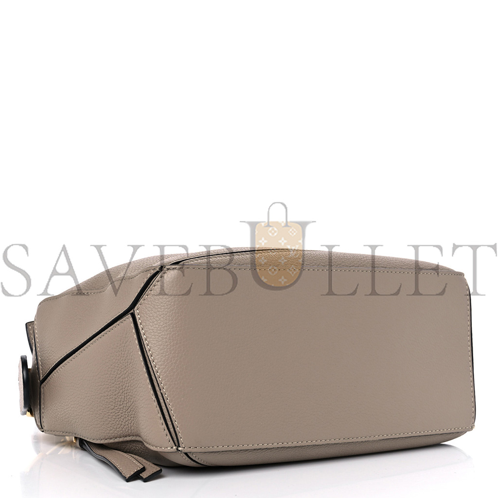 LOEWE GRAINED CALFSKIN SMALL PUZZLE BAG SAND (24*16.5*10.5cm)