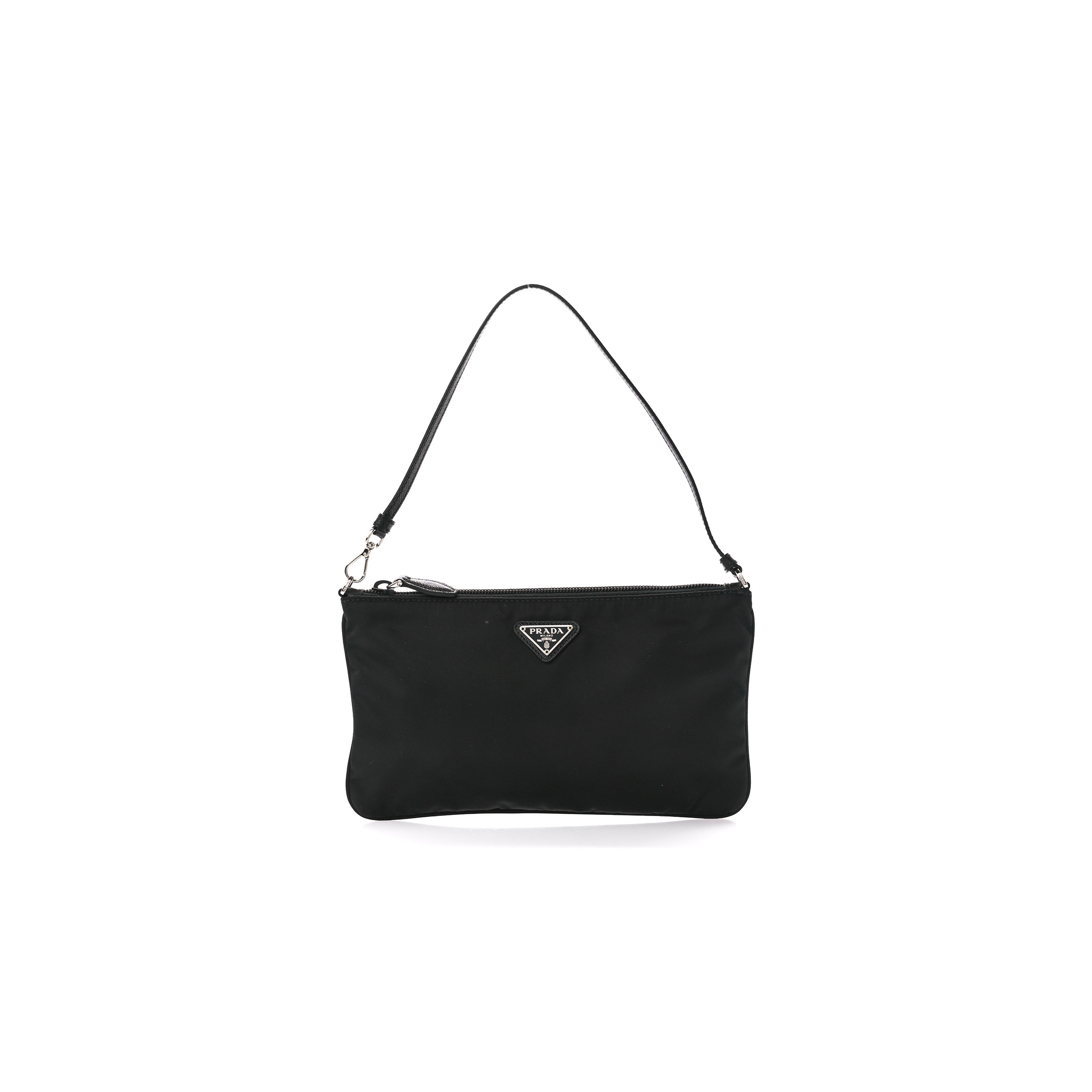 PRADA RE-NYLON VELA POUCH BLACK (24*18*14cm)