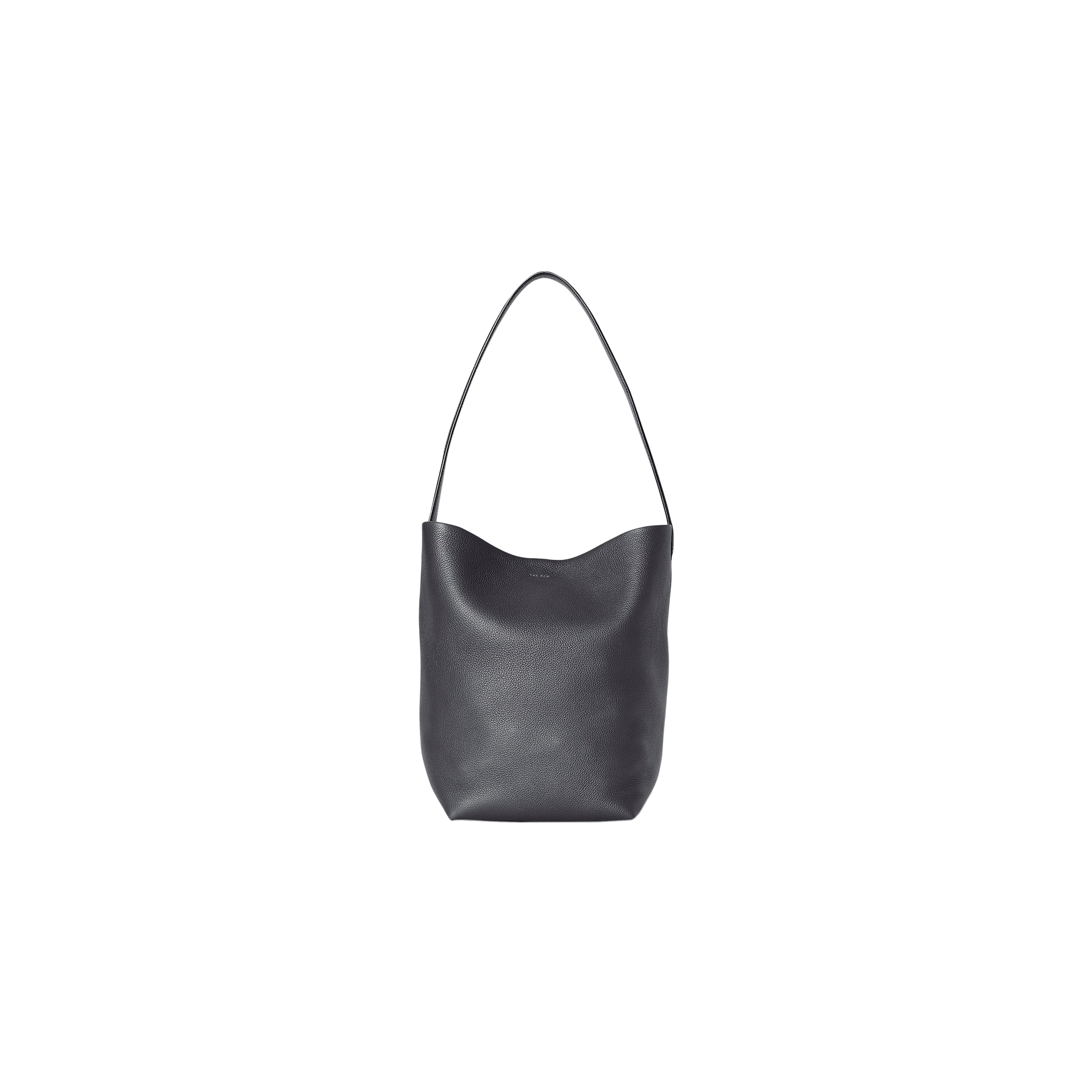 THE ROW MEDIUM NS PARK TOTE BAG IN LEATHER BLACK W1313L129BLPL (33*28*15cm)