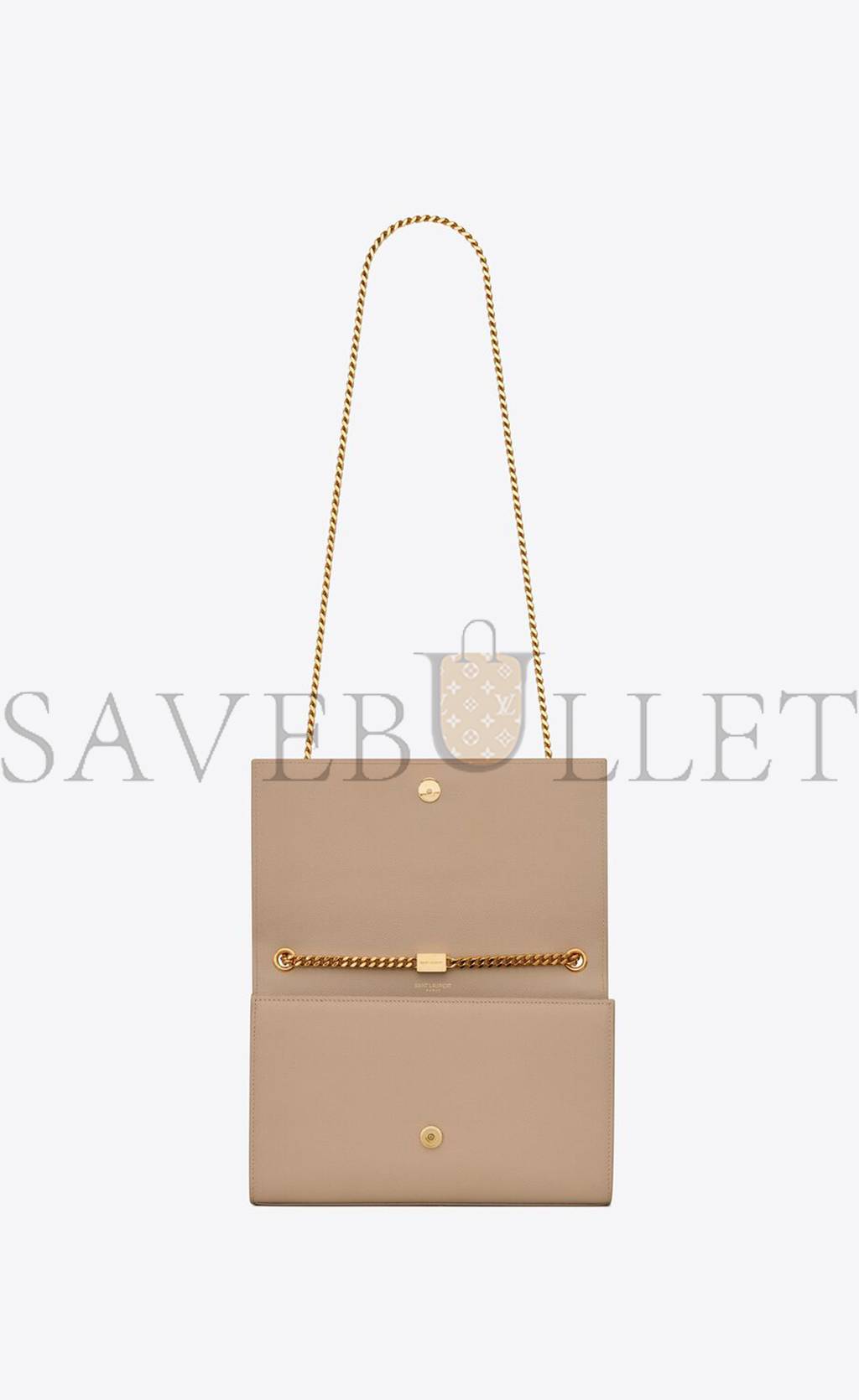 YSL KATE MEDIUM CHAIN BAG IN GRAIN DE POUDRE EMBOSSED LEATHER 364021BOW0J2721 (24*14.5*5.5cm)