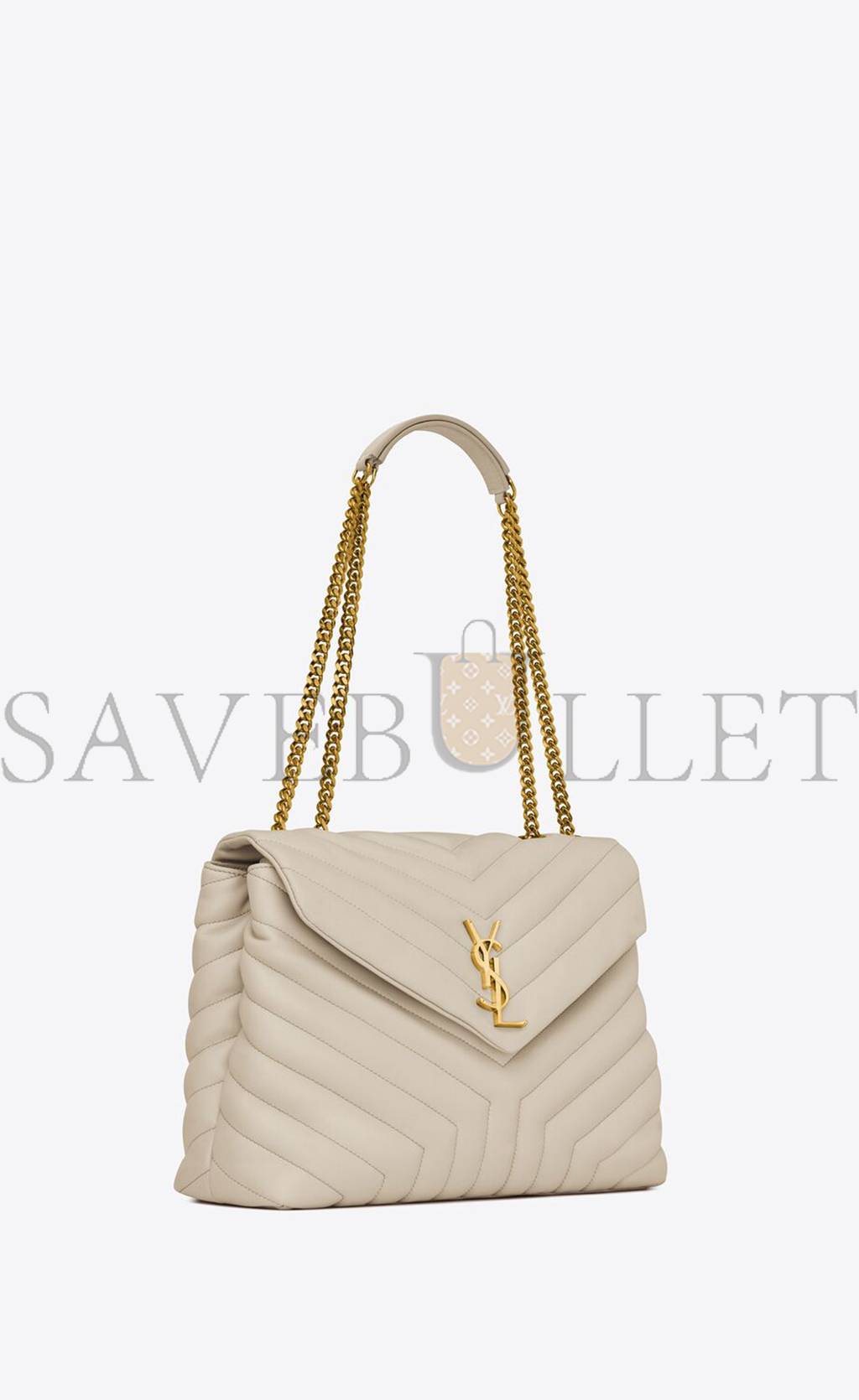 YSL LOULOU MEDIUM CHAIN BAG IN QUILTED LEATHER 574946DV7279207 (32*22*12cm)