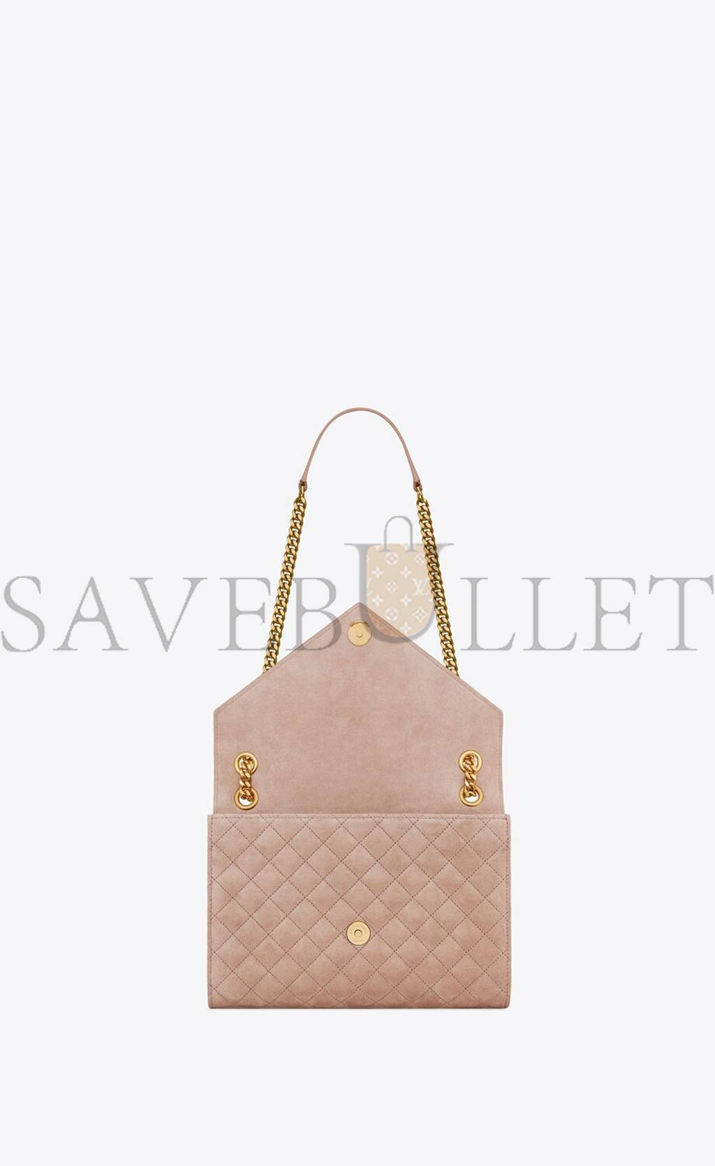 YSL ENVELOPE MEDIUM CHAIN BAG IN MIX MATELASS&EACUTE; SUEDE 6001851S7F12738 (24*17.5*6cm)