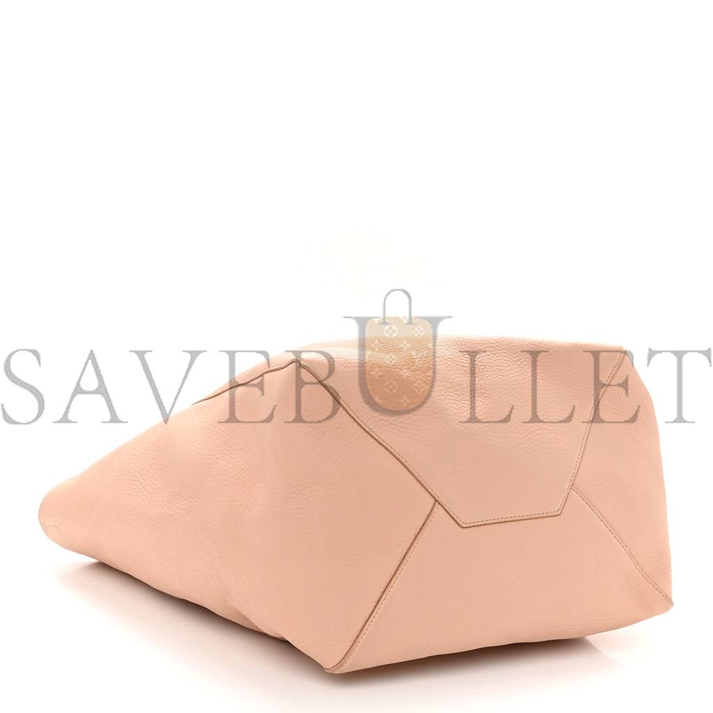 CELINE SOFT GRAINED CALFSKIN MEDIUM HORIZONTAL CABAS PHANTOM LIGHT BLUSH (28*26*16cm)