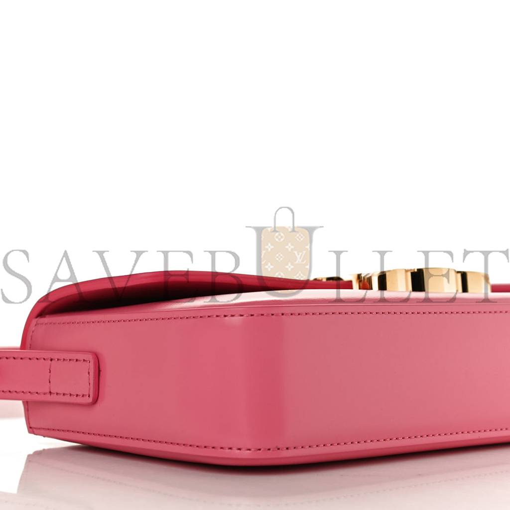 CELINE SHINY CALFSKIN TRIOMPHE FLAMINGO (20*11*4cm)