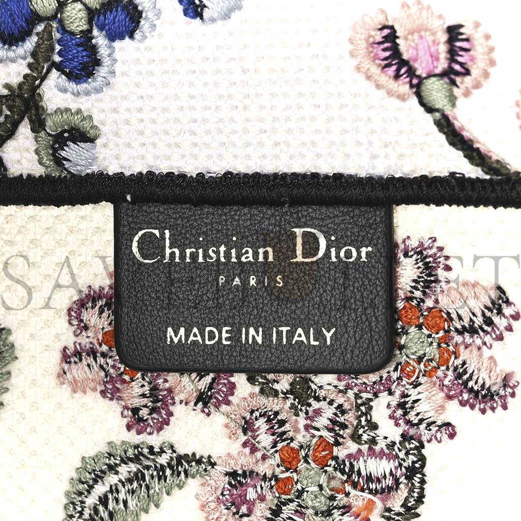 DIOR CANVAS EMBROIDERED MEDIUM BOOK TOTE (36*27*16.5cm)