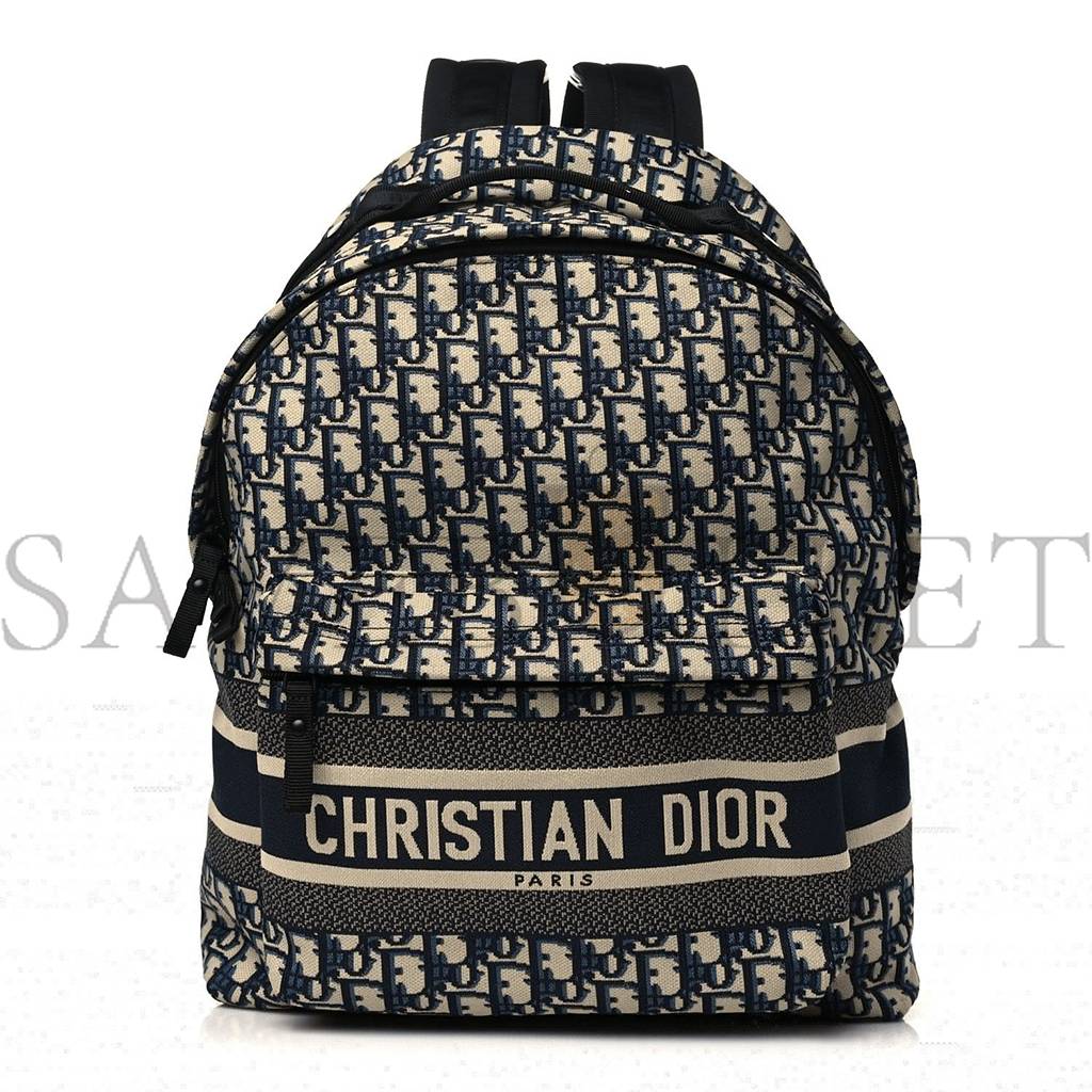 DIOR OBLIQUE DIORTRAVEL BACKPACK BLUE (41*30*16.5cm)